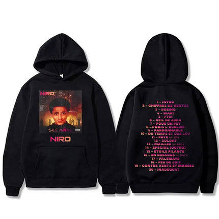 Rapper Niro OX7 Album Graphic hoodie Men Women Hip Hop Fashion Pop Music sweatshirt Male Casual Cotton Vintage pullover hoodies