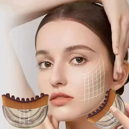 【Peace】Portable Lymphatic Contour Face Brush Multi-function Chin Reduce Puffiness Drainage Face Brushs Facial Sculpting Tool