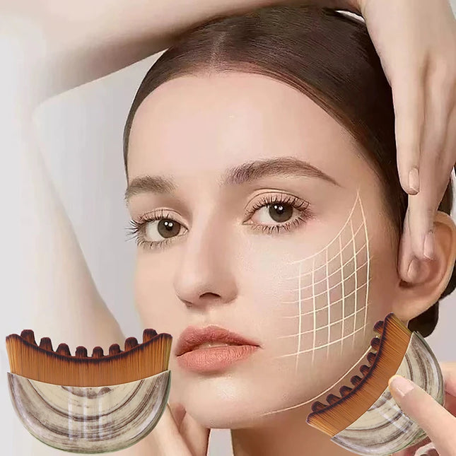 【Peace】Portable Lymphatic Contour Face Brush Multi-function Chin Reduce Puffiness Drainage Face Brushs Facial Sculpting Tool