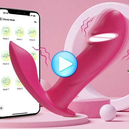 APP Control Wearable Dildo Vibrator for Women Clitoris Stimulator G-Spot Massager Female Anal Butt Plug Vibrating Adult Sex Toys