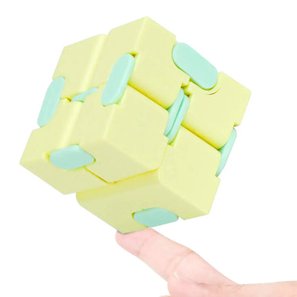 Infinity Cube Fidget Sensory Toy Mini Puzzle Cube Toy Stress Anxiety Relief Magic Puzzle Flip Toy for ADHD Autistic Kids Adult