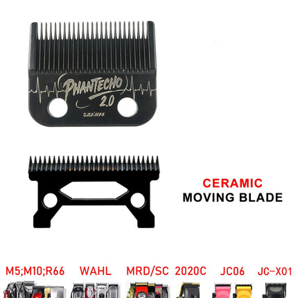 ROSYOUS Replacement Moving Blade Zircon Long Teeth Clipper Accessories forX01 JC06 8148 V003 R66 M10 Madeshow Wmark Kulilang VGR