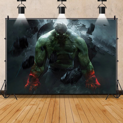 Marvel Movie Venom Backdrop Banner Superhero Custom Name Photo Background Spider-Man Kids Boy Birthday Party Decor Photo Props