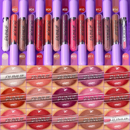 1pc Metallic Liquid Lipstick Long Lasting Glitter Lip Glaze Waterproof Moisturize Brown Lip Tint Shiny Shimmer Lipgloss Makeup