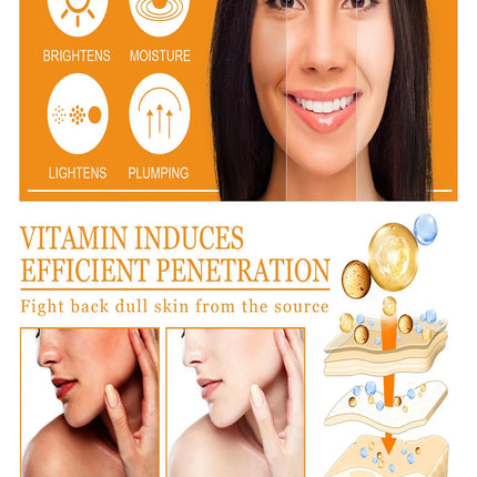 Vitamin C Serum for Face Whitening Facial Serum Hyaluronic Acid Dark Spot Remover Korean Skin Care Products Skincare