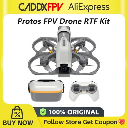 CADDXFPV Protos FPV Kit Racing Drone 1.6Inch Radio Transmitter Alink FPV Goggles Ascent HD RC Quadcopter Mini Drone