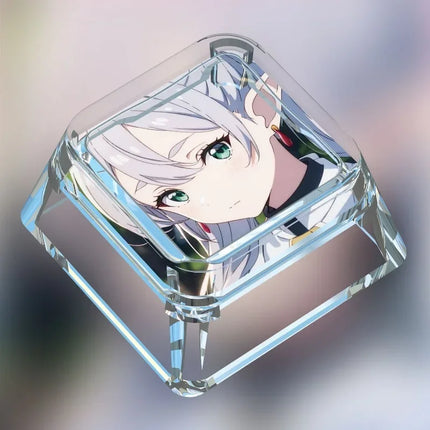 Animation Frieren: Beyond Journey's End Personalized Keycap Single PC Art Transparent Mechanical Keyboard Keycap Gift