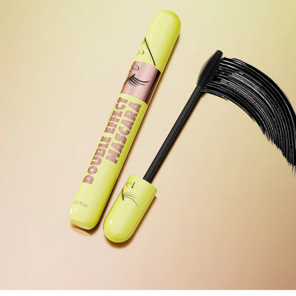 [Dual Brush Heads Brown Mascara] Waterproof Brown Mascara with Dual Brush Heads - Smudge-Proof, Clump-Free for Longer