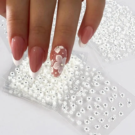 3D Flower Nail Art Stickers / Stickers Fleurs Ongles 3D