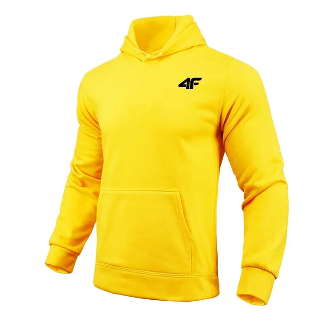Men's hooded sweatshirt for all seasons; daily leisure, comfortable for outdoor, hooded jacket for gym; trendy men's clothing