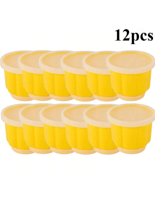 Pudding Cake Mold with Lid DIY Baby Food Jelly and Pudding Bakeware for Home Baking and Dessert Making with Fresh-Keeping Lid