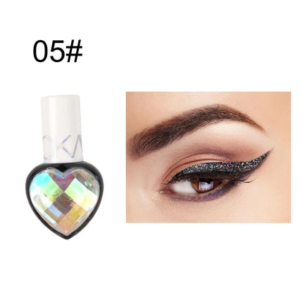 1PC Fine Shimmer, Glitter, High Pigmentation, Silky, Non-sticky, Multi-color Eyeliner,Suitable for Music Festivals and Parties