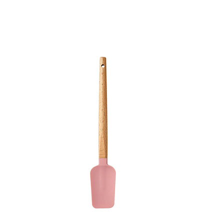 Silicone Scraper Scraper, Home Baking Wooden Handle Scraper, Cake Scraper, Cream Small Spatula Set