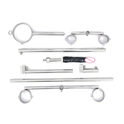 Upgrade New Lock Screw Dog Training Kneeling Metal Stand Frame Sex Position Asist Chair Furniture Sex Toys for Couples Flirting