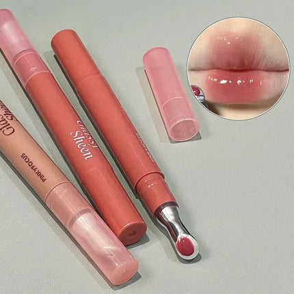 Mirror Watery Essence Lip Gloss Liquid Lipstick Jelly Lip Glaze Fading Lip Lines Water Light Jelly Makeup Moisturizing Lips Tint
