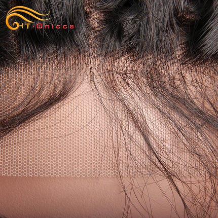 Kinky Curly Closure 4X4 Lace Closure Only Brazilian Remy 100% Human Hair Ear to Ear 13x4 Lace Frontal Closure Natural Color