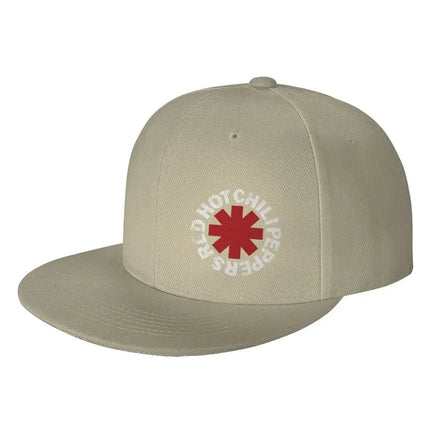 Red Hot Chilli Peppers Print Baseball Cap Hip Hop Flat Bill Caps Unisex Adjustable Snapback Skull Hat Skateboard Hats Chef Hat
