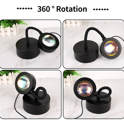 Smart Sunset Lamp Tuya LED Night Ligh USB RGB Smart Life APP Remote Projection For Room Decoration Photography Festival Birth
