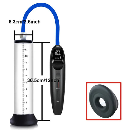 Premium Electric Vacuum Pump for Penis Enlargement Optimal Kpa Suction-Releasing Cycles Male Dick Extender Sex Product for Men