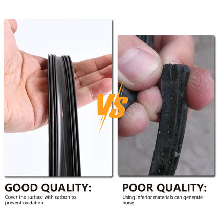 2Pcs/lot Universal AAA Grade Auto Vehicle Insert Soft Rubber Strip Refill For Frameless Wiper Blades 6mm 26" 24" Car Accessories