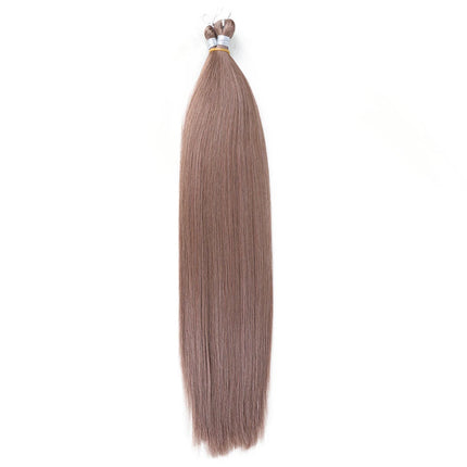 28 Inch Ariel Straight Pony Hair Bundles Crochet Braids Hair Synthetic Braiding Hair Ombre Brown Soft Crochet Hair Extensions