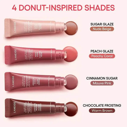 Laneige Lip Glowy Lightweight Hydration Balm Shea Butter Glaze Craze Tinted Polypeptide Lip Gloss Serum Fruit Donut Lip Oil Care
