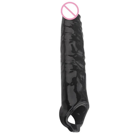 Penis Extender Delayed Ejaculation Cock Extension Dick Enlargemen Penis Ring Penis Extension Big Cock Sleeve Reusable Adults 18+