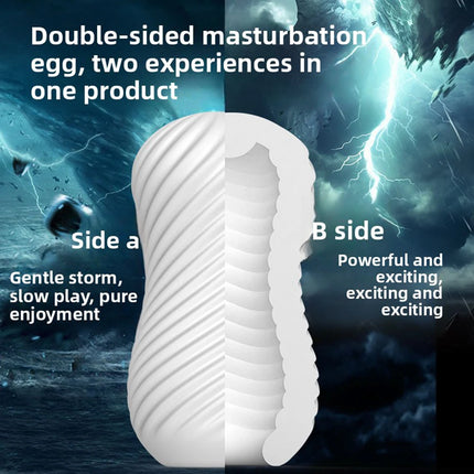 Male Masturbator Cup Portable Penis Trainer Penis Massage Adult Sex Toys Stretchy Silicone Vagina Egg Vacuum Pocket Cup for Men