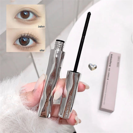 Silver Silk Fiber Matte Mascara Makeup Ultra-Fine Brush Lengthens Eyelashes Waterproof Fast Dry Eyelash Extension Mascara Makeup