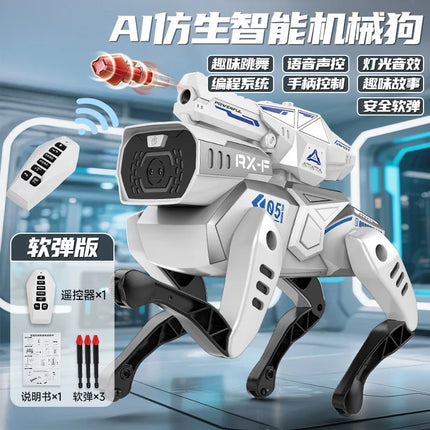 Intelligent AI remote control machine dog voice dialogue APP remote control programming singing and dancing children's toys