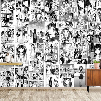Japanese popular animation (21X30cm) 20/30/40pcs self-adhesive cartoon stickers room decorations wall stickers