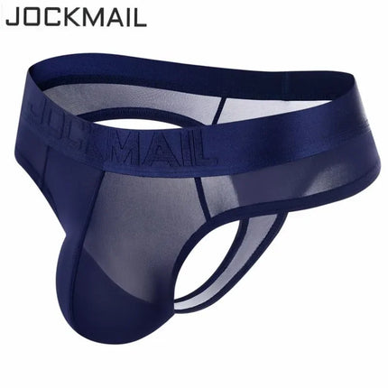 JOCKMAIL men's transparent underwear mens penis pouch briefs bikini men thongs  tanga hombre slip jocks gay underwear jockstrap