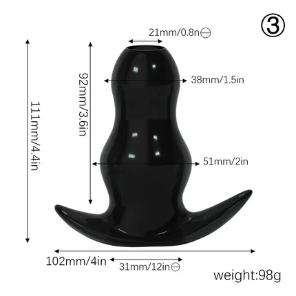 5 Sizes Hollow Anal Plug/Dilator/Dildo Soft Speculum Prostate Massager Butt Plug Set Intimate/Enema Sex Toys For Women Men Gay