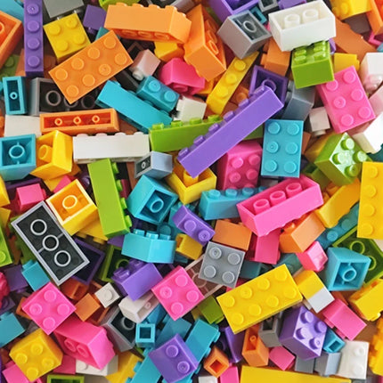125g/250g DIY Building Blocks Bulk Set City Classic Bricks Colorful Assembly Creative Toy Educational Interactive Toy for Kids