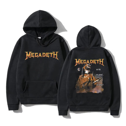 2025 Winter Oversized Essential Men Megadeths 'Hi-Con Vic' (Black) Hoodies Women Thermal Sweatshirt Ladies Long Sleeves Unisex
