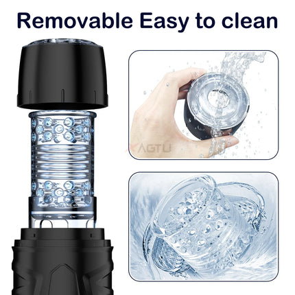 Automatic Male Masturbator Telescopic Rotation Masturbation with Suction Cup for Men Simulation Blowjob Piston Sex Toy for Men