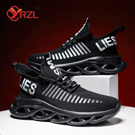 YRZL Men's Comfortable Sneakers, Women's Breathable Couple Running Shoes, Mesh Tenis Sport Shoes Size 36-46 Walking Sneakers Men