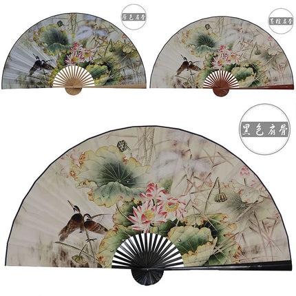 50x88cm Large  Painting Paper Fan Wall Hanging Decorative Folding Fan Office Hall Home Living Room Decorative Fan Ventilador