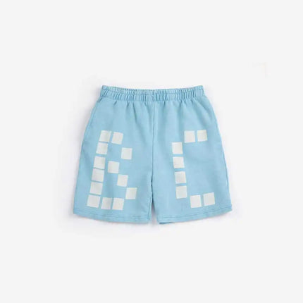 2026BC Short-sleeved Set Boys' Printed Shirt Shorts Polo Shirt Casual Pants Girls' Wide-Leg Pants Short Skirt