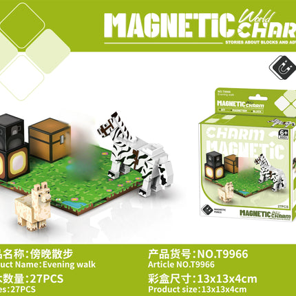 Building Blocks Zoo Magnetic World Series Educational Puzzle Toys for Boys & Girls Children's Playset gift
