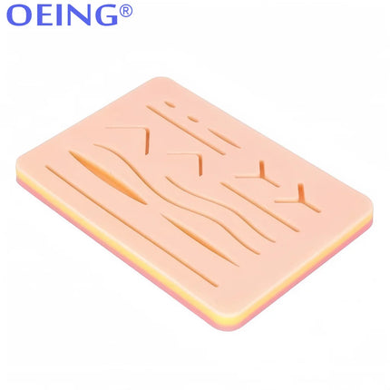 Silicone Skin Pad Suture Training Kit Surgical Wound for Surgeon Medical Practice Training Traumatic Suture Practice Skin Use