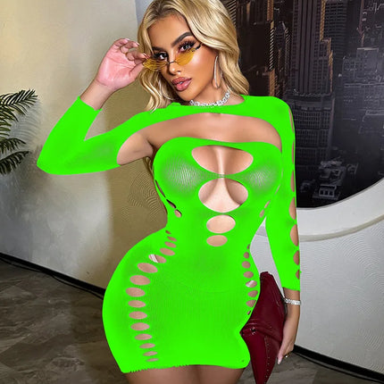 Hot Women's Plus Size Open Crotch Lingerie Bodysuit Sheer Fishnet Stockings Mesh Tights For Seductive Evening Wear bodysuit