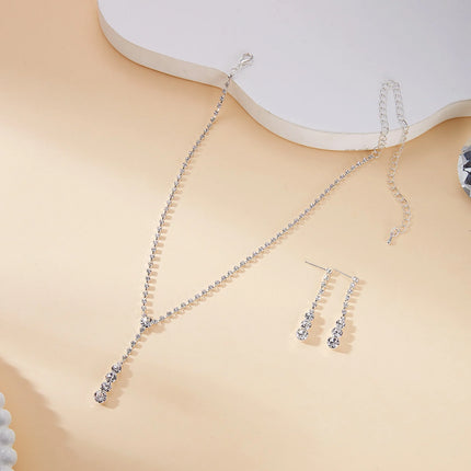 Luxury Bridal Pearl Jewelry Sets for Women Silver Color Crystal Leaf Necklace Earrings Wedding Prom Party Accessories 2026 Trend