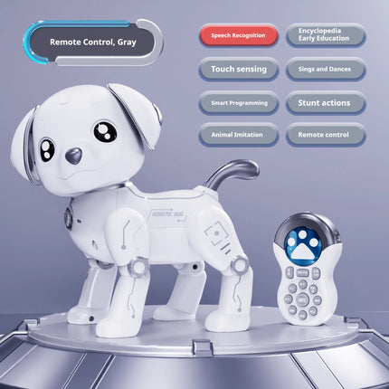 2026 Ai Smart Programmable Robotic Dog Remote Control Touch Sensing Electric Stunt Walking Barking Interactive Robot For Indoor