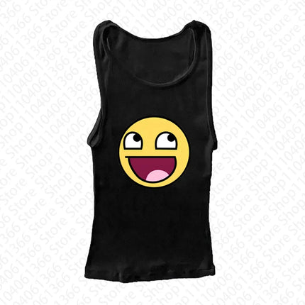 Gothic Y2k Style Print Sleeveless Sexy Cool Tank for Women Harajuku Vest Punk Streetwear Aesthetic 90s Emo girl vintage Crop Top