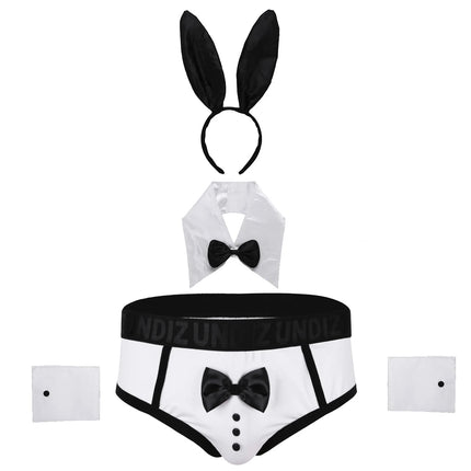 Sexy Naughty Bunny Cosplay Lingerie Set Mens Waiter Underwear Erotic Outfits Maid Porno Costumes Sexy Night Club Dance Uniform