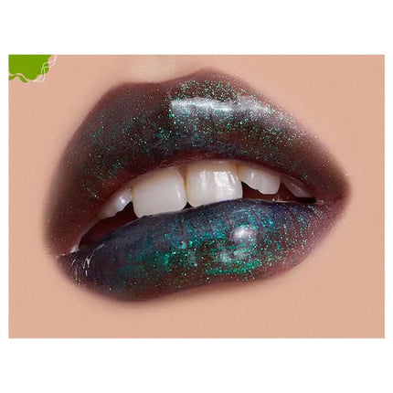 Girlcult Black Shimmer Lipgloss Pearlescent Chameleon Glitter Lip Tint Lip-Plumping High Shine Moisturizing Lipstick 3.5g