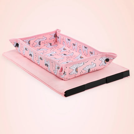 Kids Travel Tray for airplanes Seats Travel Desk storage Foldable & Adjustable Lap Desk for Children Entertainment & Learning