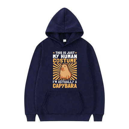Funny Animals Capybara Print Hoodies Men Women Cartoon Hooded Sweatshirt Harajuku Student Hoodie Casual Streetwear Tracksuits