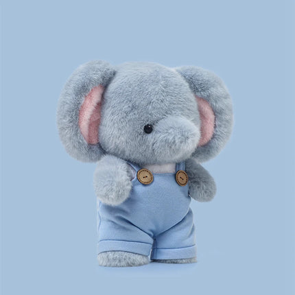 30cm Cartoon Cute Stuffed Animal in Overalls Kawaii Plushies Frog Cat Elephant Koala Pig Soft Toys Lovely Gift For Friends Girl